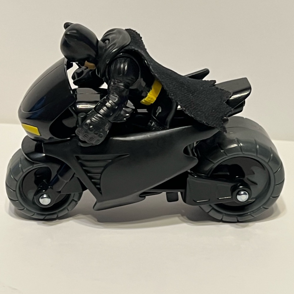 Batman Black Batcycle And One Batman Action Figure